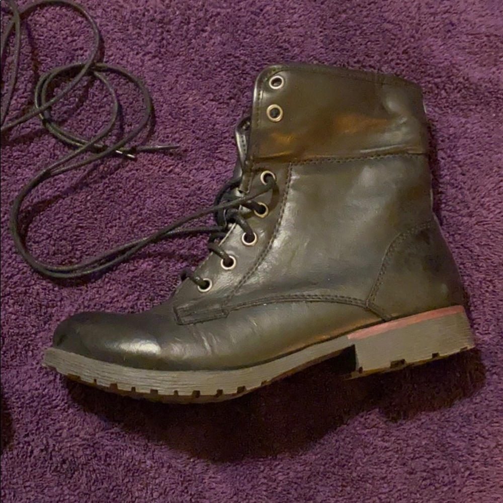 Black Combat boots
